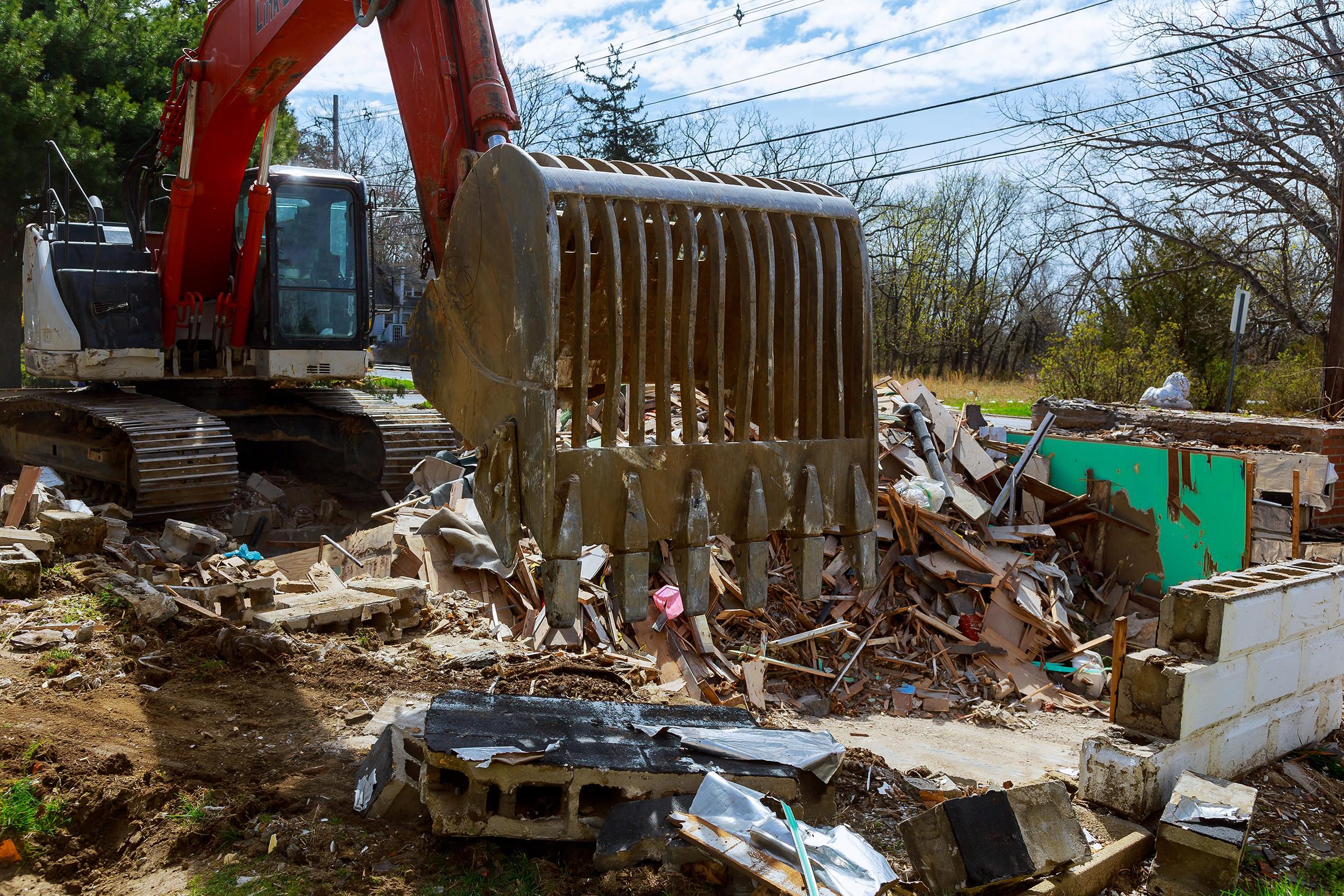 Residential demolition project in Burbank