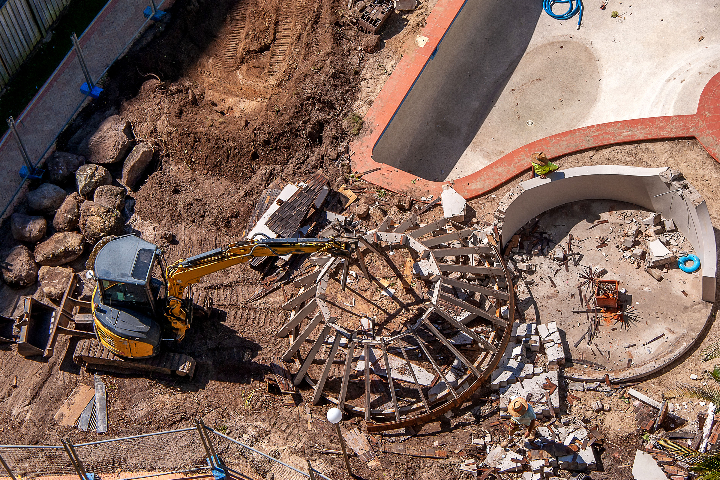 Pool removal in North Hollywood