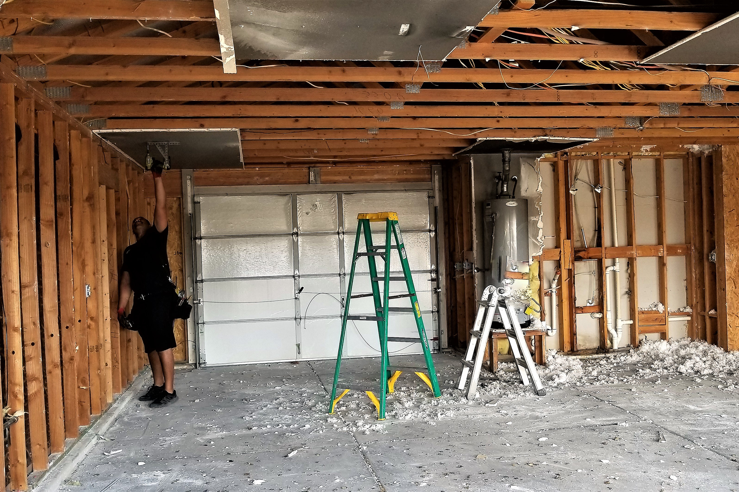 Garage teardown in Glendale