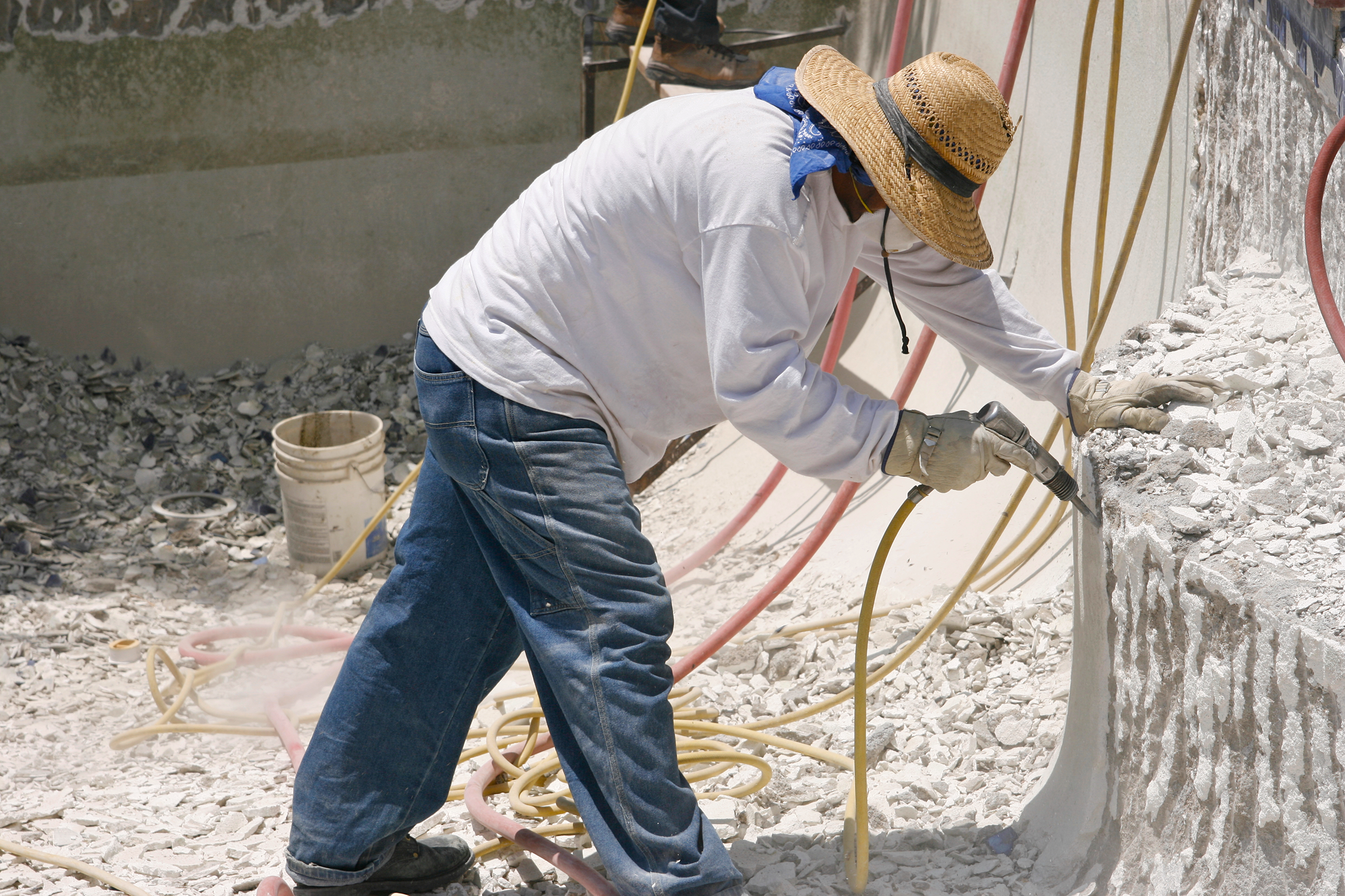Pool demolition in Los Angeles
