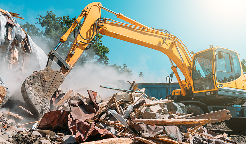 Concrete demolition process